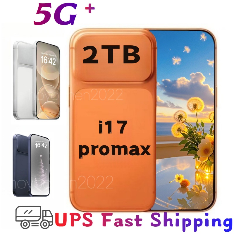 2TB i17 pro max 6.8 inch 5G 16+1TB 5G Smartphone camera face unlock full screen smartphone high-definition screen phone dual SIM card HD Display mobile phones