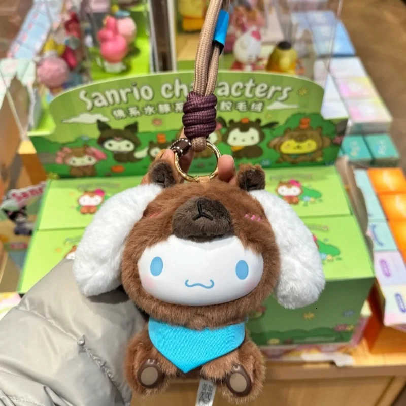 Sanrio Characters Chill Capybara Series Blind Box Kawaii Hello Kitty Kuromi Melody Desktop Ornament Pendant Trendy Toys Gifts H251217