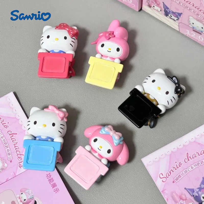 Sanrio Kuromi My Melody Bow Sweetheart Papa Series Blind Box Anime Figure Collection Desktop Mobile Phone Decorative Ornaments H251217