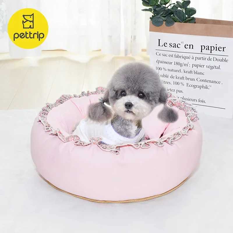 Dog and Cat Bed Soft Warm and Breathable in Winter Small Floral Sleeping Bag Comfortable and Cute Cat and Dog Universal Bed M251217