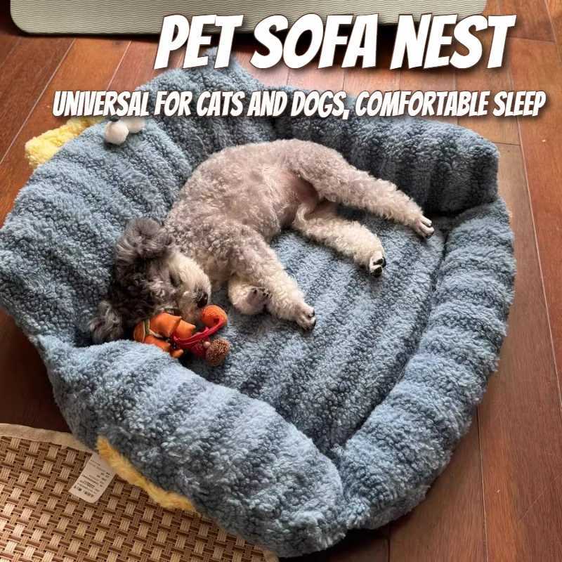 Puppy special sofa kennel winter warm pet Internet celebrity cat nest small dog sleeping mat cushion winter bed M251217