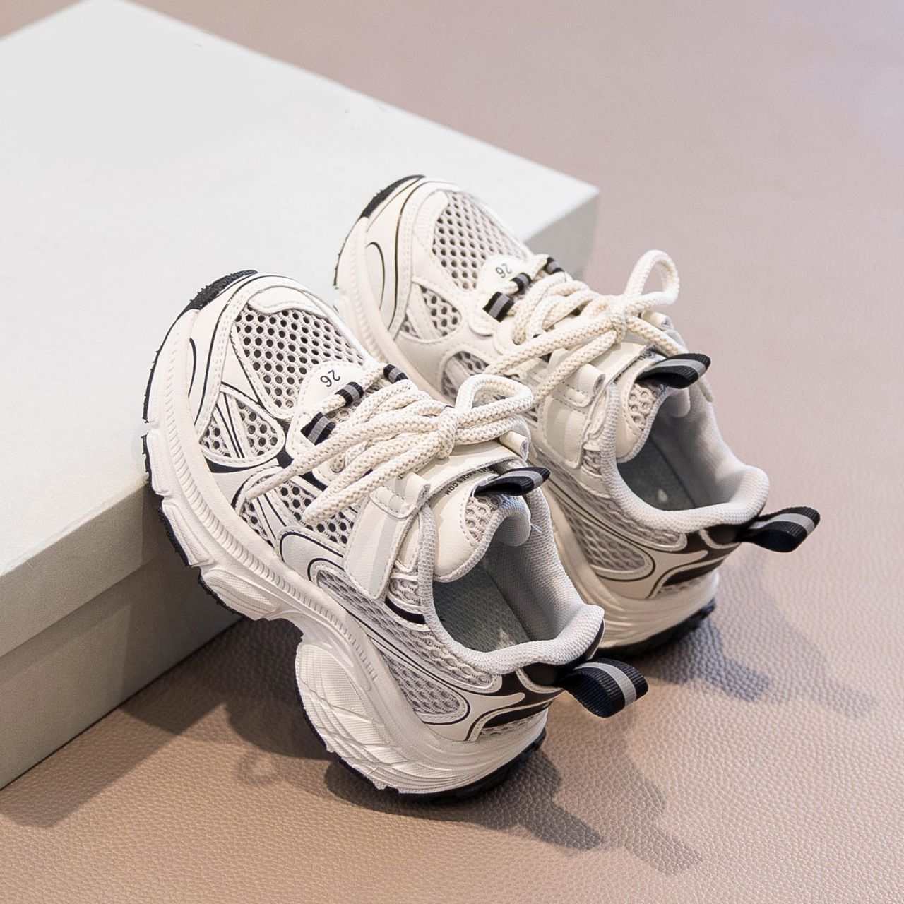 Kids Boys Girls Sneakers Summer Breathable Mesh Toddler Happysteps Children Walking Running Shoes Trainers Sizes US9C-US5Y H0820 H260207 - view 4