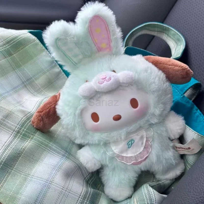 Sanrio Cartoon Elf Rabbit Series Blind Box Kuromi Hello Kitty 3 Generations Vinyl Doll Cute plush toys ChildrenS Toys Christmas H251217