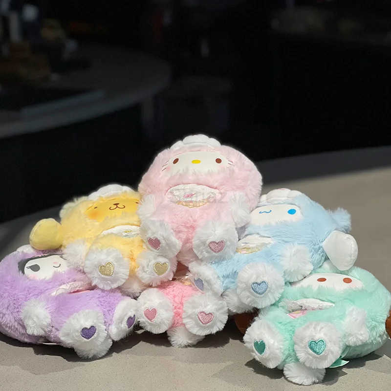 Sanrio Minisoq family drag fairy rabbit glue face plush doll hanging girl keychain doll lovely gift H251217