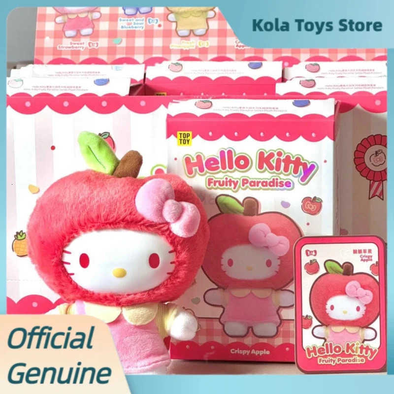 Sanrio Genuine Hellokitty Fruity Paradise Series Vinyl Plush Blind Box Cute Bag Pendant Doll Tide Play Toy Mystery Box Birthday Gift H251217