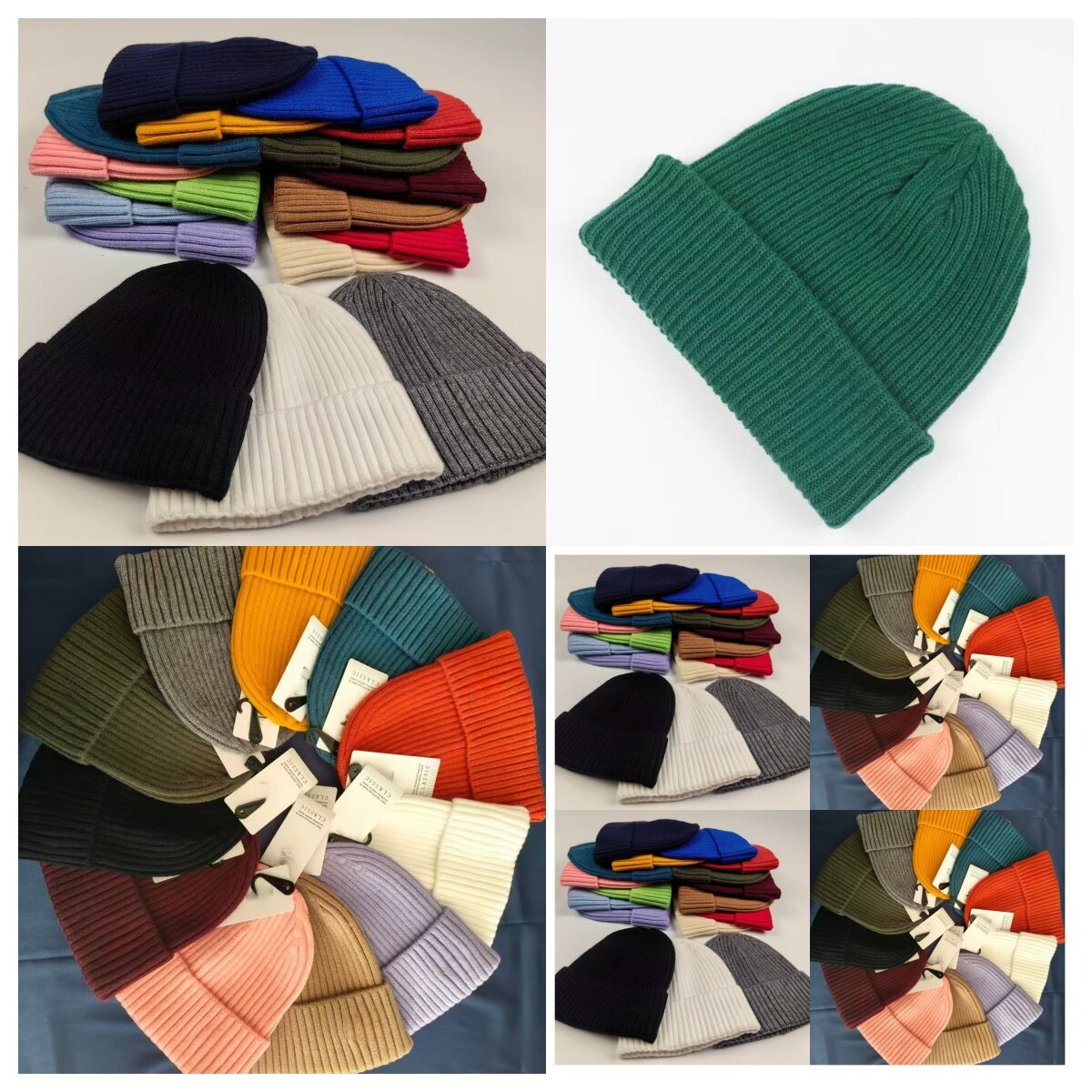 Brand Beanies with L Logo France Designer Wool Hat Cold Knitted New Hats Cap Girl Man Beanies Bonnet Skull Caps Coarse Textured Core Fleece