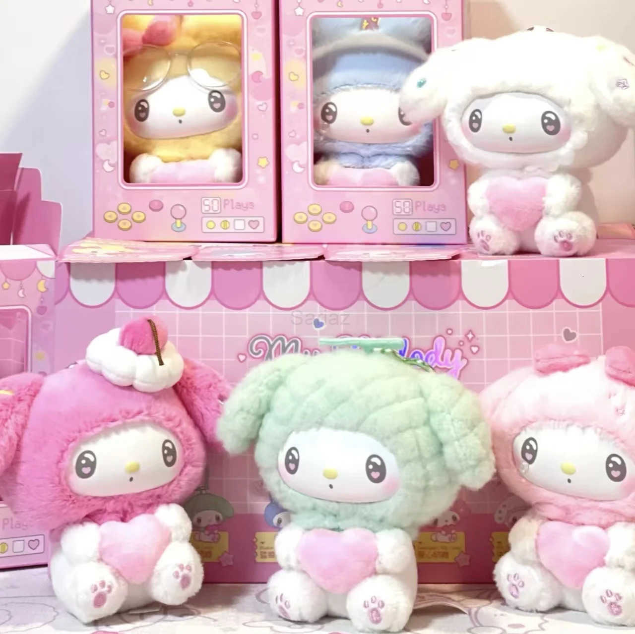 Sanrio My Melody 50th Anniversary Milk Candy Series Vinyl Plush Blind Box Toy Cute Anime Figure Doll Bag Pendant Gift for Girls H251217