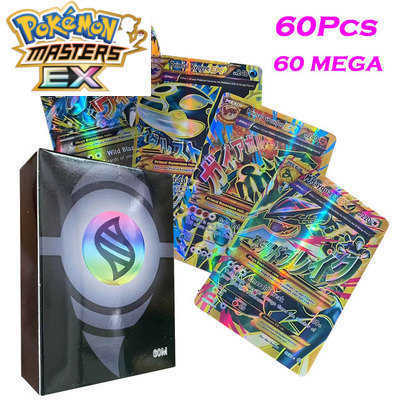 Pokmon Flash Cards 60 Mega Non-Repeating Cards English Version POKEMON Ultra Evolution Pokmon EX Mewtwo L2512175ROF