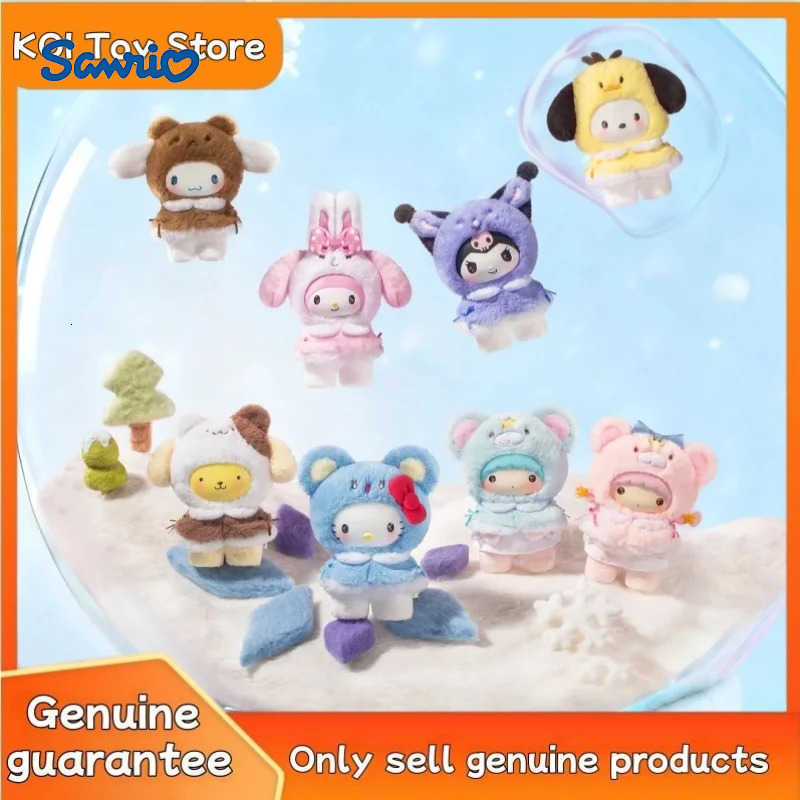 Sanrio NEW Genuine Little Cape Series Vinyl Plush Pendant Blind Box Trendy Play Mystery Box Christmas Birthday Gift Desktop Ornament H251217