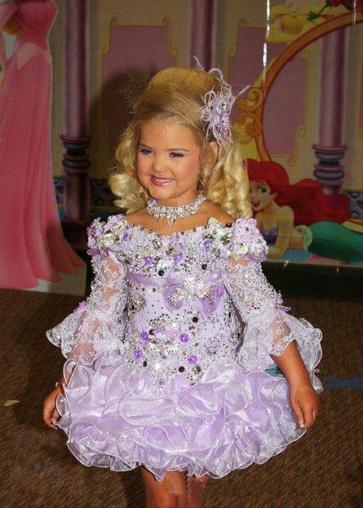 Eden Wood Lavender Girl's Pageant Dresses Vintage Party Cupcake Gowns Flower Girl Pretty Dress D17