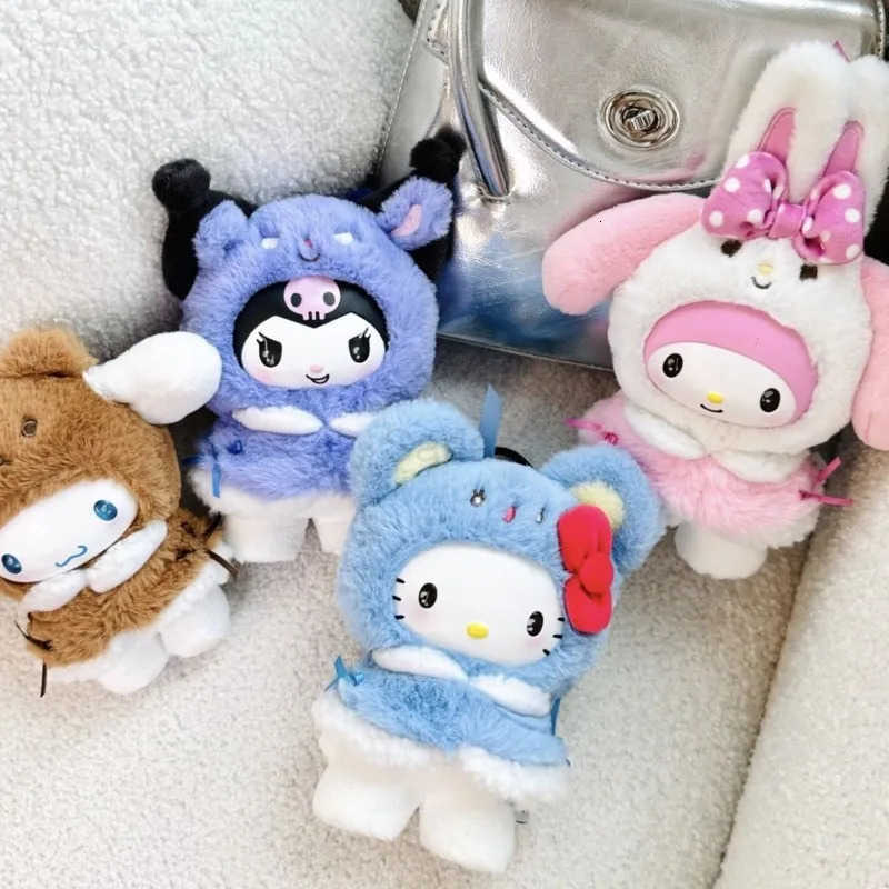 Sanrio Genuine Miniso Little Cape Series Vinyl Plush Pendant Blind Box Trendy Play Mystery Box Christmas Gift Desktop Ornament H251217