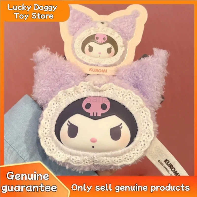 Sanrio New Original Family Velvet Bear Vinyl Pendant Blind Box Cute Trendy Hellokitty Toy Mystery Girl Birthday Christmas Gift H251217