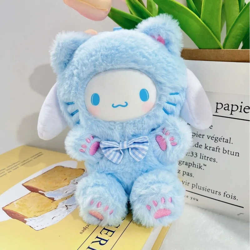 Sanrio Cross Dressing Hello Kitty Vinyl Face Toys Bag Pendant Anime Kuromi Cinnamoroll Doll Girl Cartoon Kawaii Toy Gift H251217