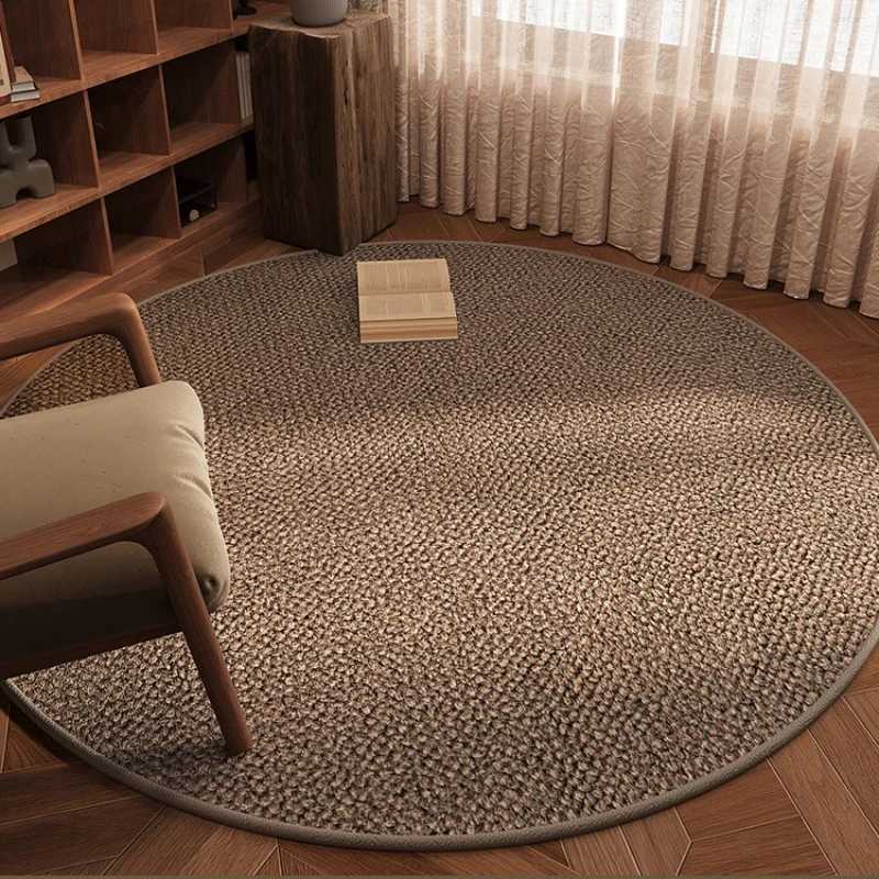 Minimalist Knitted Scandinavian Design Rug Washable Spandex Hotel Lounge Stain-resistant Floor Mat Easy-clean Non-slip Area Rug Y251216