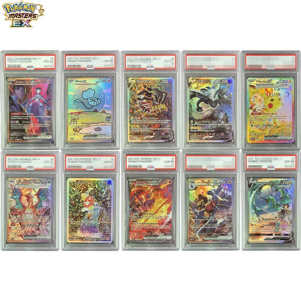 Diy PM Garchomp Moltres Rayquaza Magikarp Collection Cards Self made Graded Cards L2 L251217OEMZ
