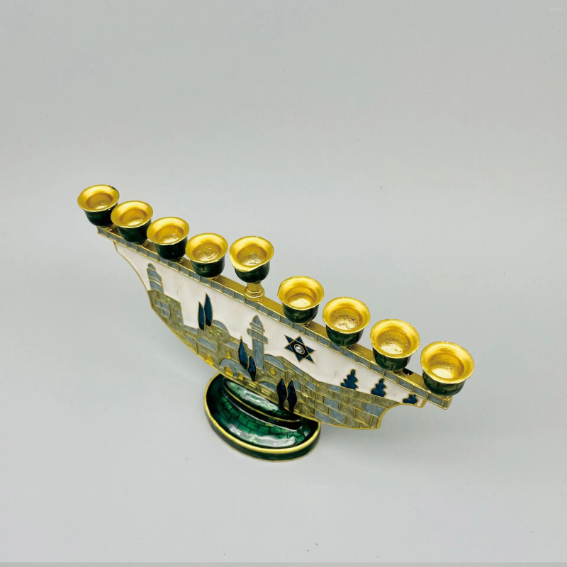 Candle Holders 9 Branch Holder For Hanukkah Menorah Candelabrum Head Candlestick Stand Christmas Party Wedding Celebration Decor XJ260305