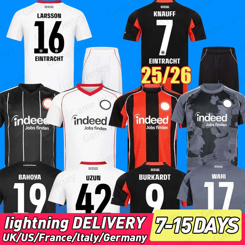 25 26 Eintrach Frankfur Soccer Jerseys 2025 2026 HOME AWAY THIRD EKITIKE KNAUFF EBIMBE M.GOTZE SKHIRI KOSTIC KLAMMERS HINTEREGGER football shirt Men Kids
