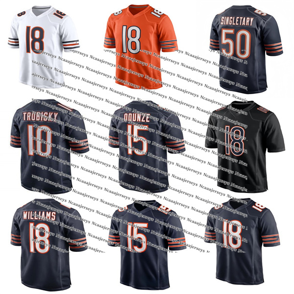 Custom Football Jersey Caleb Williams Colston Loveland Walter Payton Rome Odunze Moore Kmet Any Name Number Men for fans and lovers