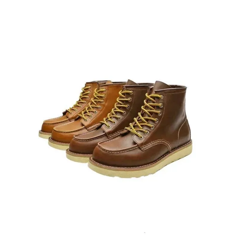 working boots for men Red Black Winter Shoes Desert Keep Warm Vintage Culture Rookie Mens Motorcycle Boots Western Work Free Shipping