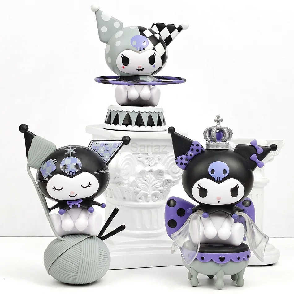 Sanrio Kuromi Character Dark Night Story Series Blind Box Toys Anime Figures Cute Kuromi Desktop Ornament Surprised Box Gift H251217