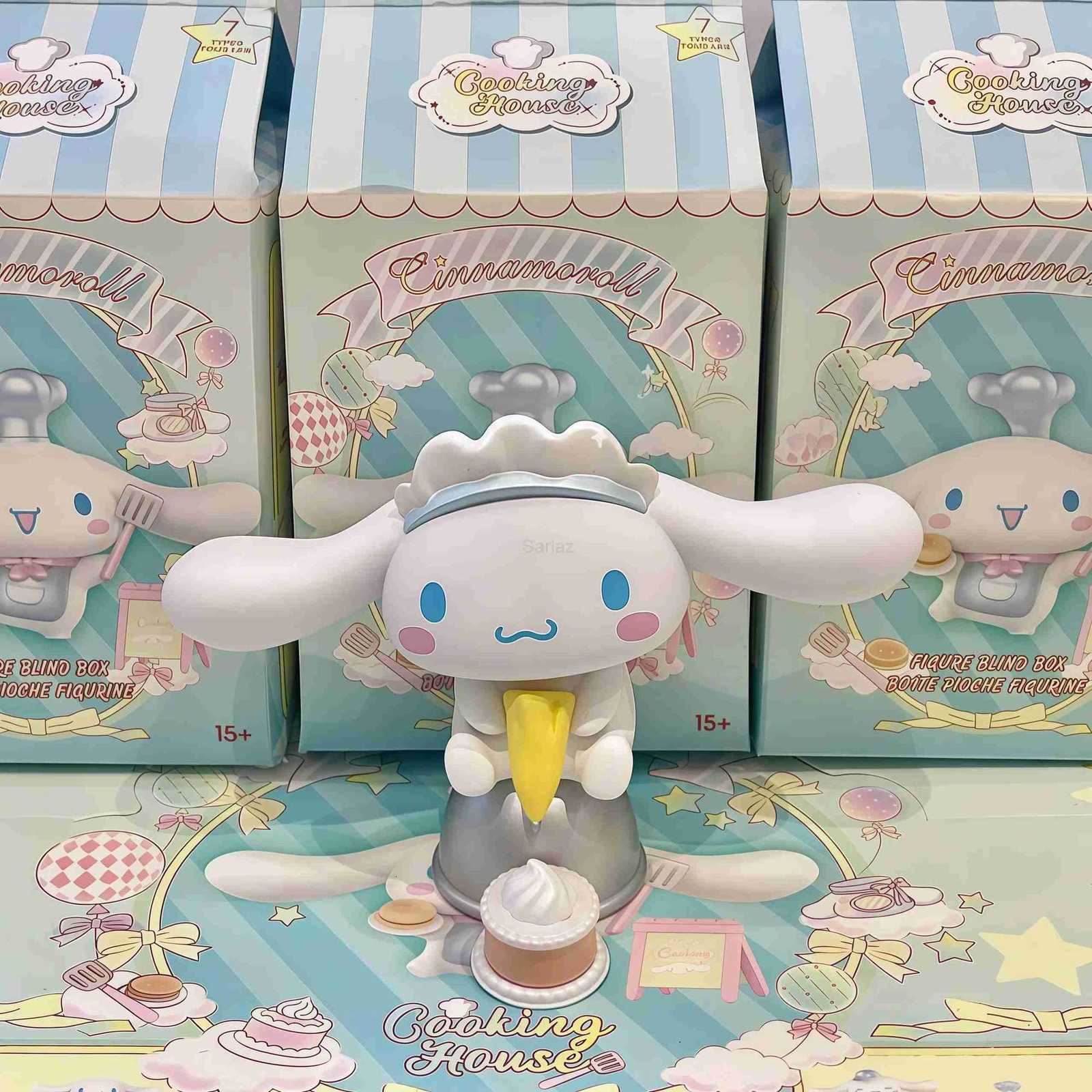 Sanrio Character Cinnamoroll Cooking House Cake Breskfast Miniature Blind Box Toy Collection Desk Decor Children Christmas Gift H251217