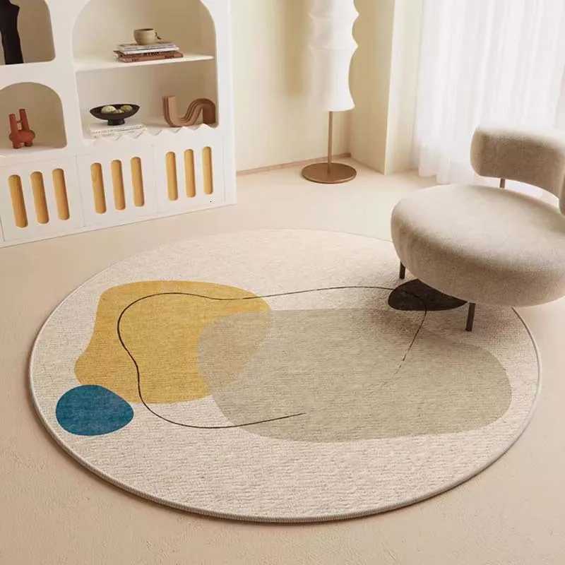 Beige Circar Carpet Simple and Versatile Anti Slip Rug Living Ro Bedro Winter Warm He Decoration Mat Y251216