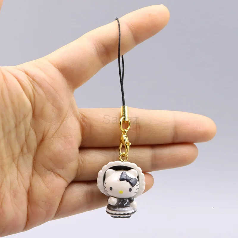 Sanrio Anime Figure Hello Kitty Cartoon Black Skin KT Kawaii Doll Blind Box Toys Collection Decoration Kids Christmas Gifts H251217