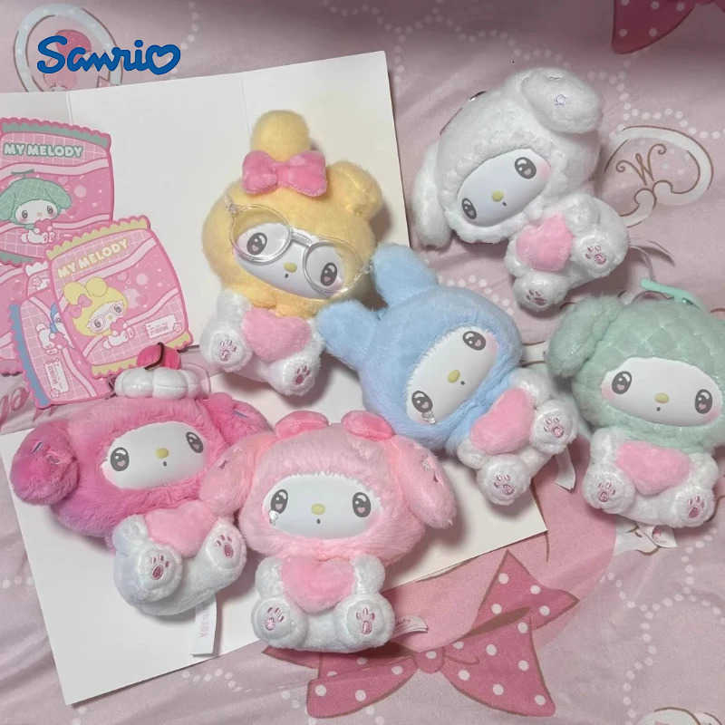 Sanrio Genuine My Melody 50th Anniversary Creamy Candy Series Vinyl Face Blind Box Cute Doll Toy Bag Pendant Birthday Gift H251217