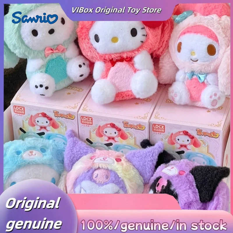 Sanrio New Genuine Family Overjoyed Series Blind Box Cute Pendant Decoration Vinyl Doll Anime Figure Doll Birthday Gifts Mystery Box H251217