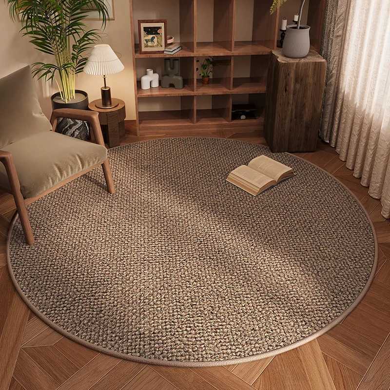 Minimalist Knitted Scandinavian Design Rug Washable Spandex Hotel Lounge Stain-resistant Floor Mat Easy-clean Non-slip Area Rug Y251216