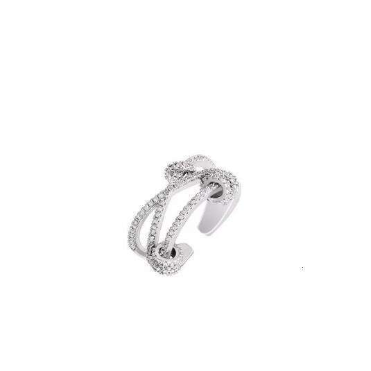 Fortune Comes and Goes Copper Inlaid Zircon Women's Ins Internet Celebrity Fashion Personality Multi-Layer Round Bracelet Ring
