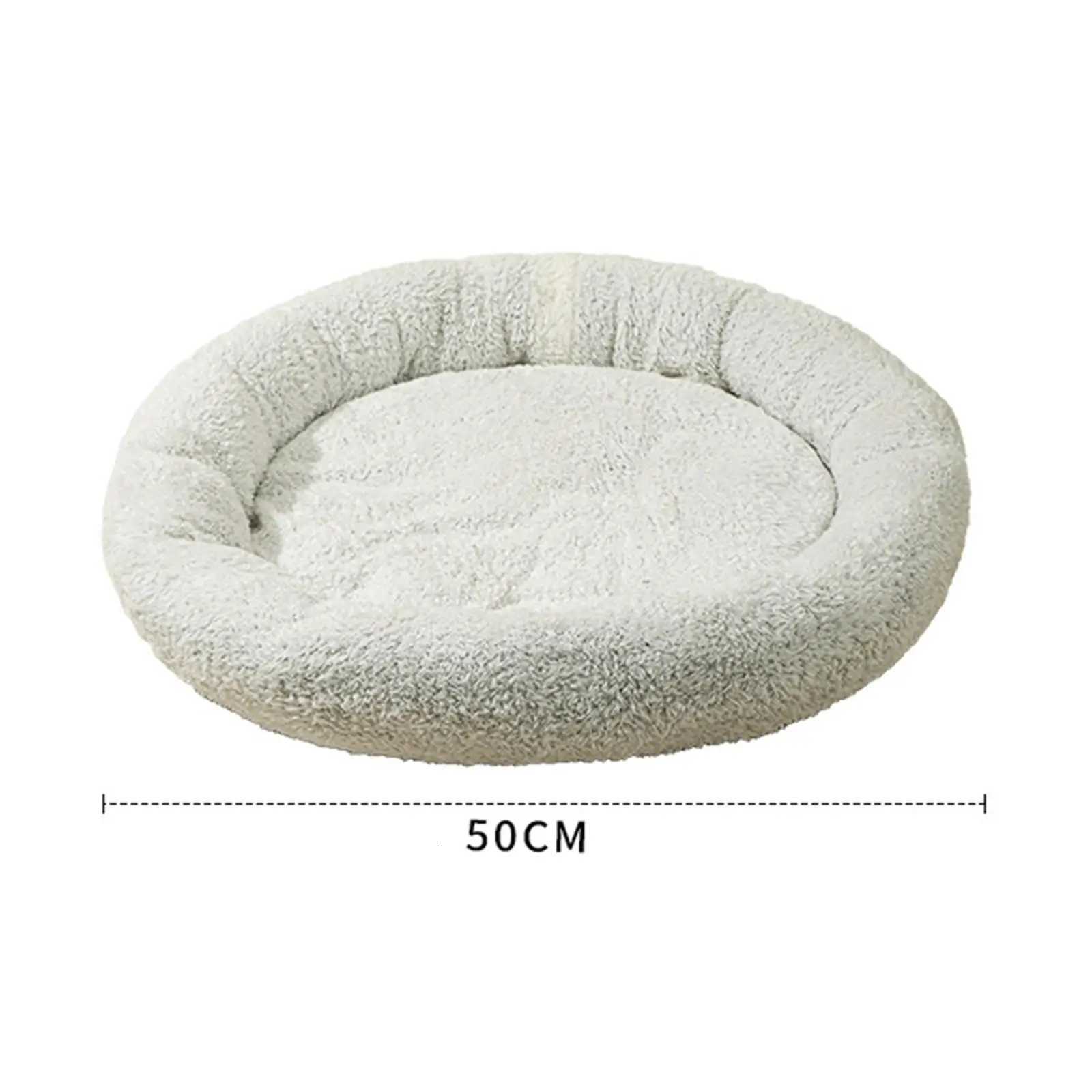 Luxurious Round Pet Bed for Furry Friends - Cozy Haven for Small M251217