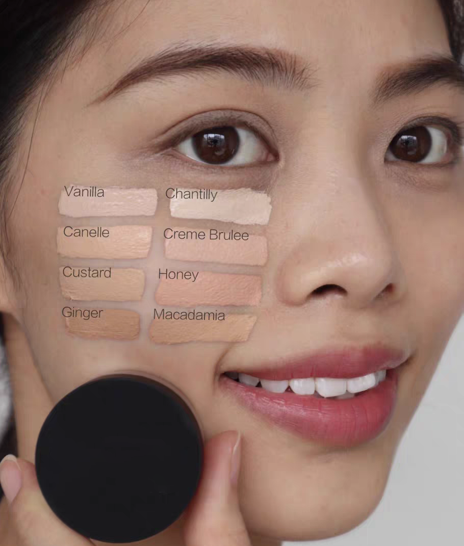 Concealer Cream Jelly Vanilla Custard Cover Acne Marks Black Eyes Brighten Tear Ditch Conceal Defects 6.2g Long Lasting Brand Good Quality