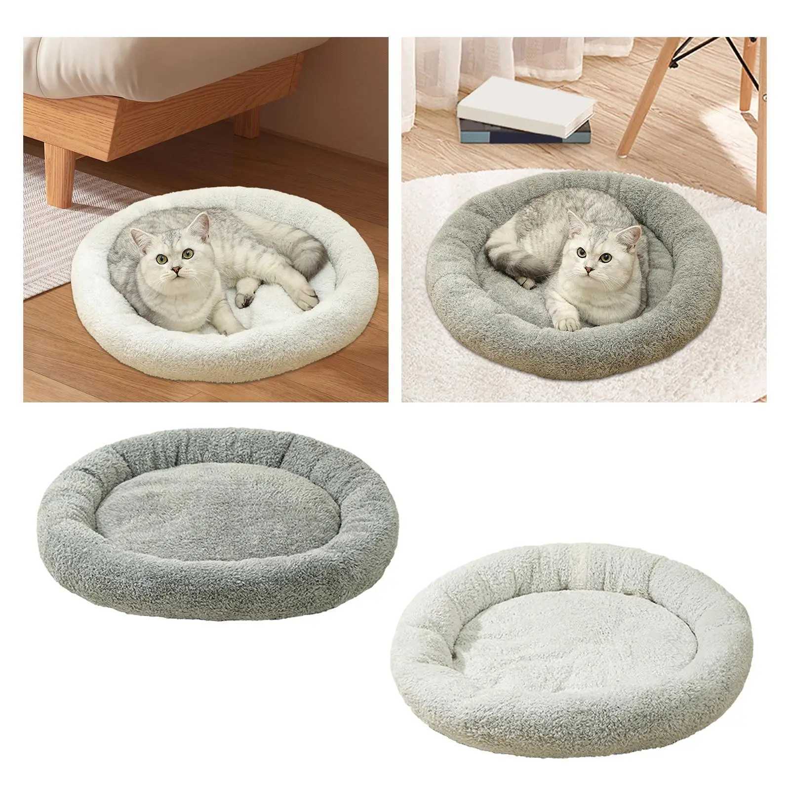 Luxurious Round Pet Bed for Furry Friends - Cozy Haven for Small M251217