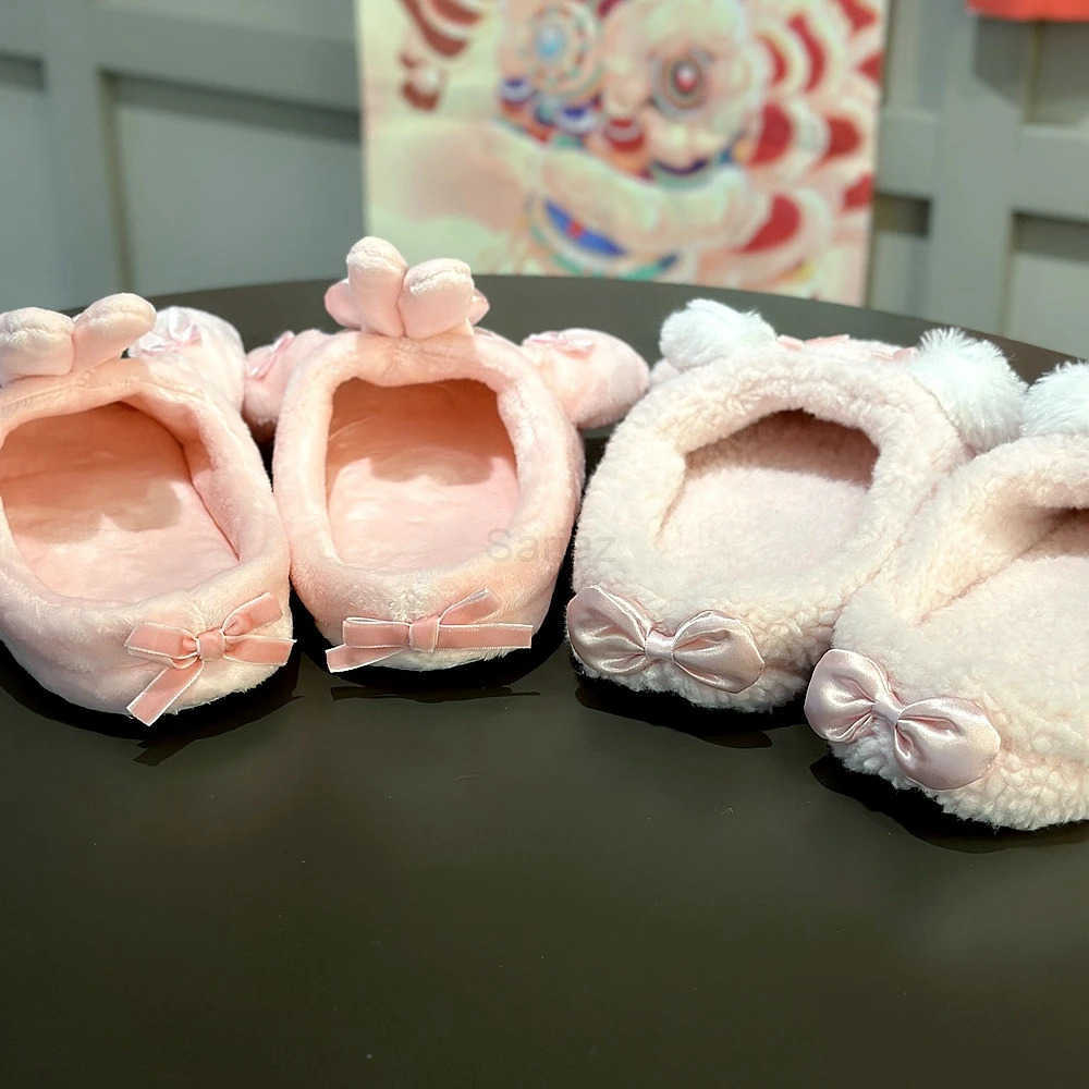 Sanrio Lovely My Melody Slippers Japanese Style Indoor Shoes Cartoon Anime My Sweet Piano Warm Slippers Autumn Winter Flat Non-slip H251217