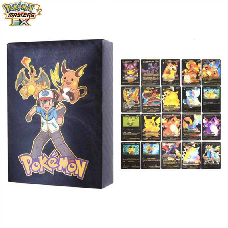 Pokemon Flash Card Pokmon Gold Foil Card Silver Card Pikachu Card Charizard Pokmon VMAX Card L251217OMDT