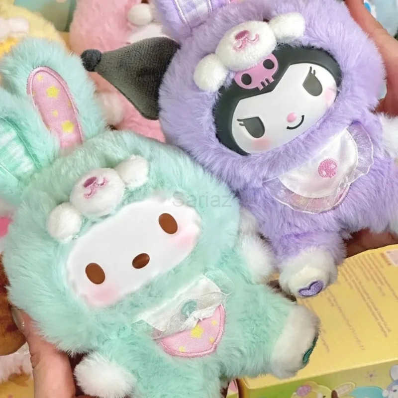 Sanrio Family Kuromi Mysterious Blind Box Hello Kitty Kuromi Vinyl Doll Backpack Pendant Decoration Keychain Birthday Toy Gift H251217