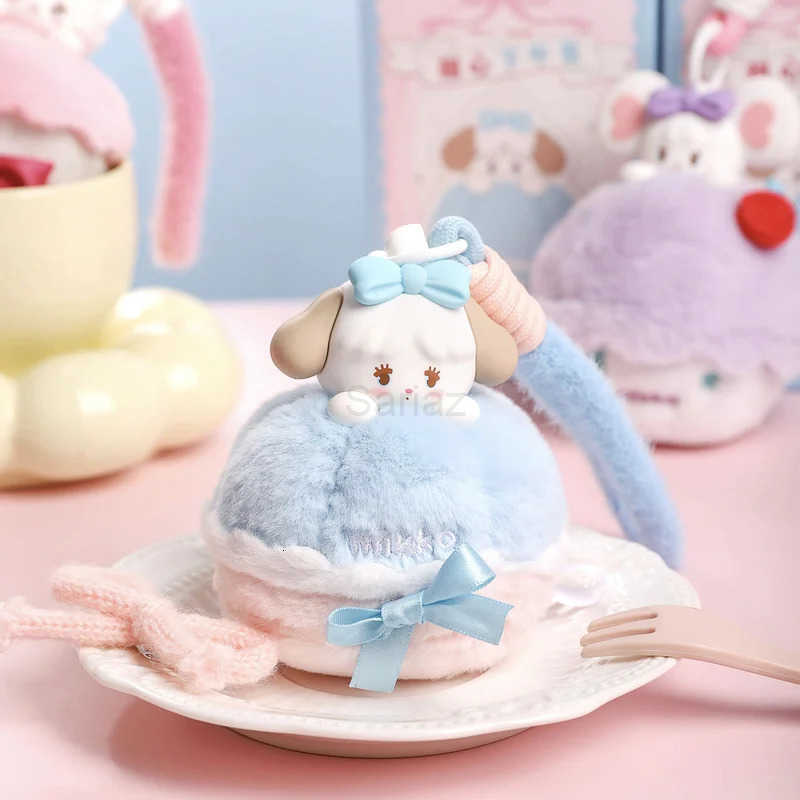 Sanrio New Genuine Mikko Sweetheart Afternoon Tea Series Trendy Blind Box Kawaii Animal Figure Ornament Bag Decoration Girl Gift Toys H251217
