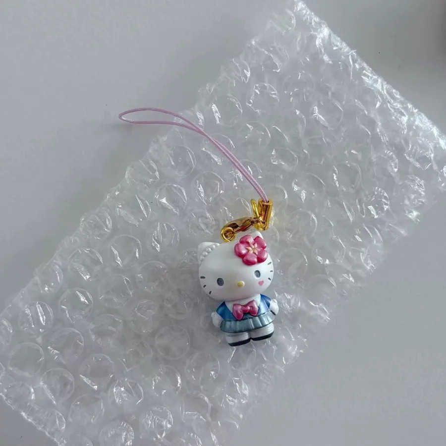 Sanrio New Original Character Kawaii Black Skin Hello Kitty Backpack Pendant Anime Cartoon Blind Box Birthday Gift Trendy Toys H251217