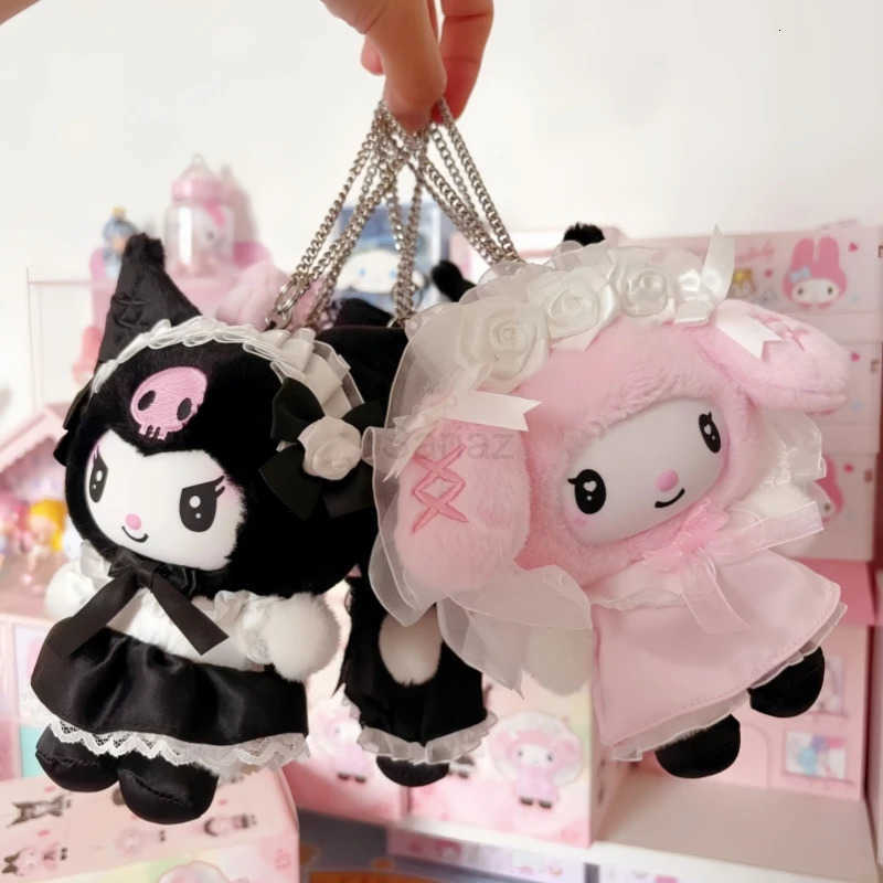 Sanrio Kawaii Original Character Angel Garden Series Blind Box Kuromi Melody Vinyl Pendants Doll Toy ValentineS Day Gifts H251217