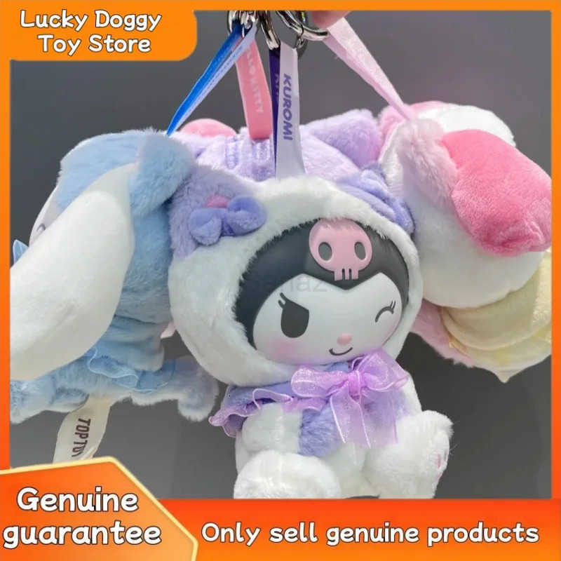 Sanrio New Original Characters Play With Kittens Series Vinyl Plush Blind Box Kuromi Melody Cute Pendant Doll Mystery Girl Xmas Gifts H251217