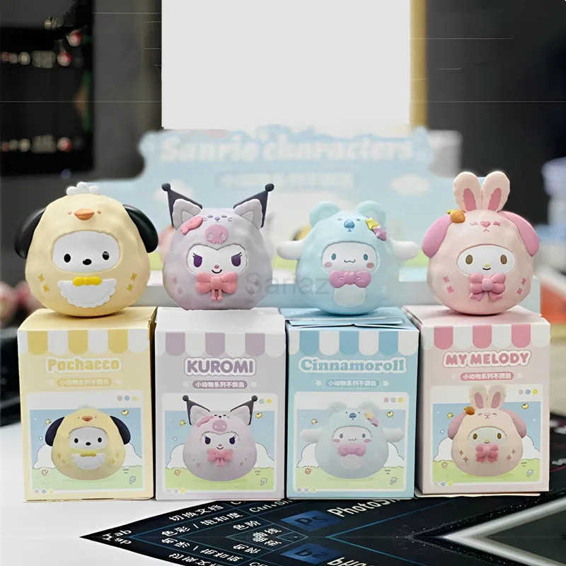 Sanrio Stubborn Pacha Dog Handmade Blind Box Kuromi Jade Gui Dog Cute Doll Desktop Decoration Gift H251217