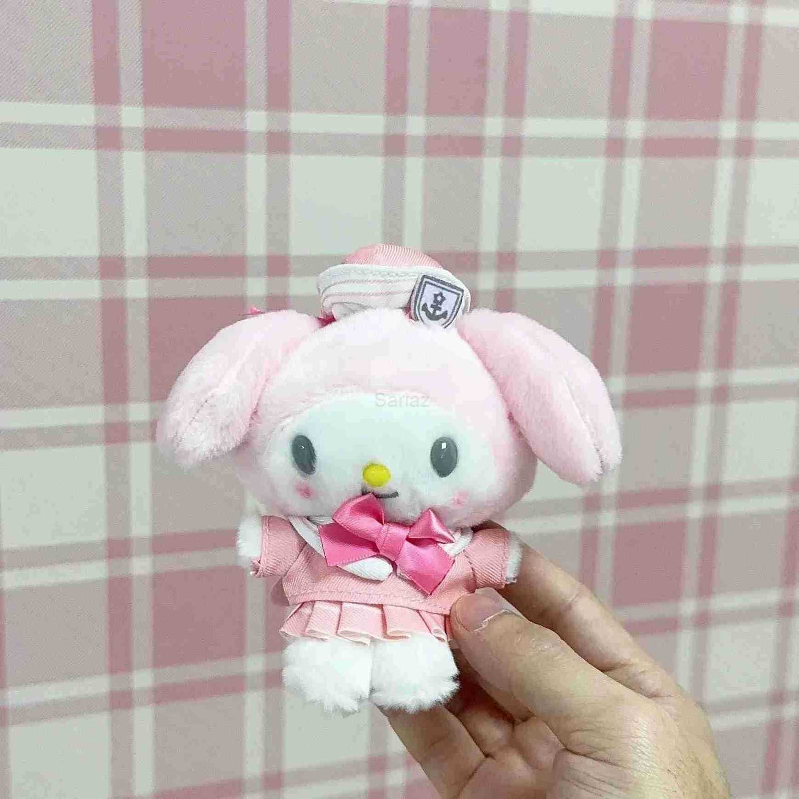 Sanrio Navy Sailor Kitty Kuromi My Melody Cinnamoroll Pochacco Pompompurin 12CM Pendant Keychain Plush Doll Toy H251217