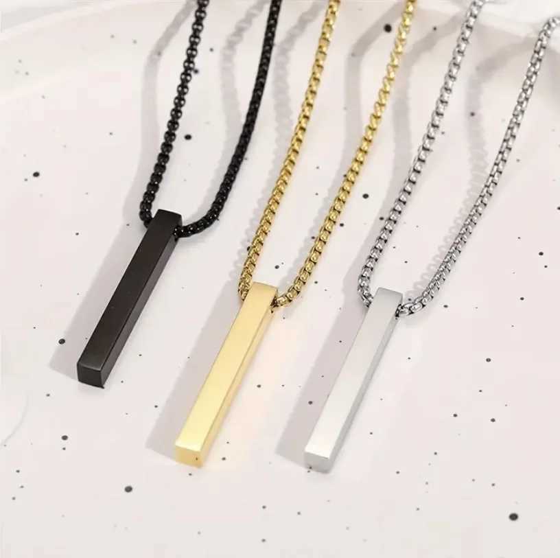 European American Minimalist Necklace - Ins Cool Elegant Versatile Hip-Hop Geometric Pendant Long Necklace G251217
