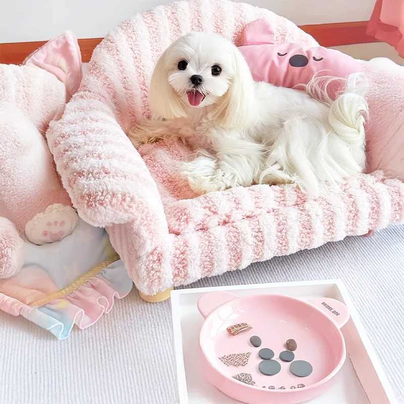 Cozy Pet Sofa Bed Washable Cat Couch for Small Dogs And Cats All Seasons Use Cute Pet Furniture Pet Supplies M251217