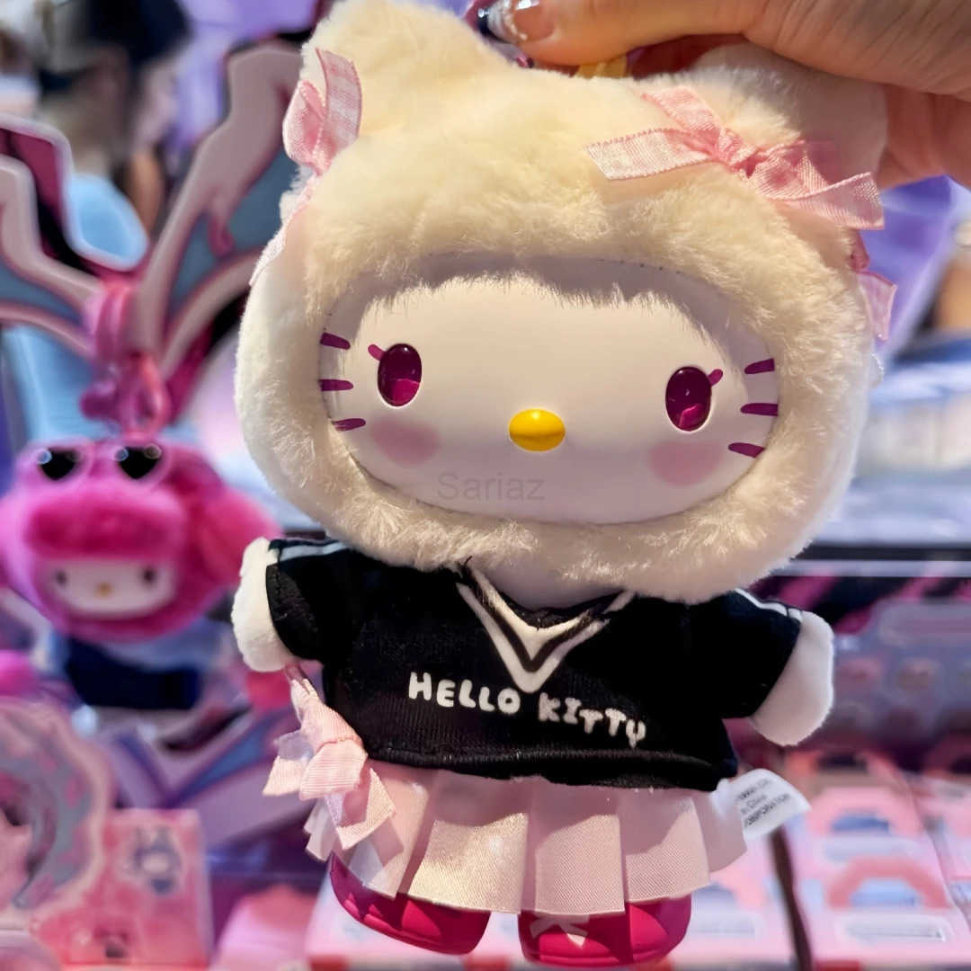 Sanrio Genuine Hellokitty Pop Star Series Vinyl Plush Blind Box Kawai Kt Bag Pendant Doll Mystery Box Collect Figure Trendy Toys Gift H251217