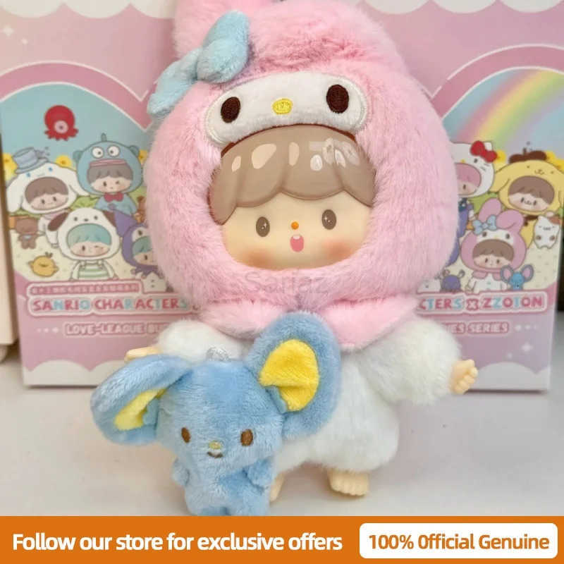 Sanrio Genuine Characters X zZoton Love-league Buddies Series Vinyl Dolls Blind Box Cute Hello Kitty Kuromi Guess Bag Toys Gift H251217