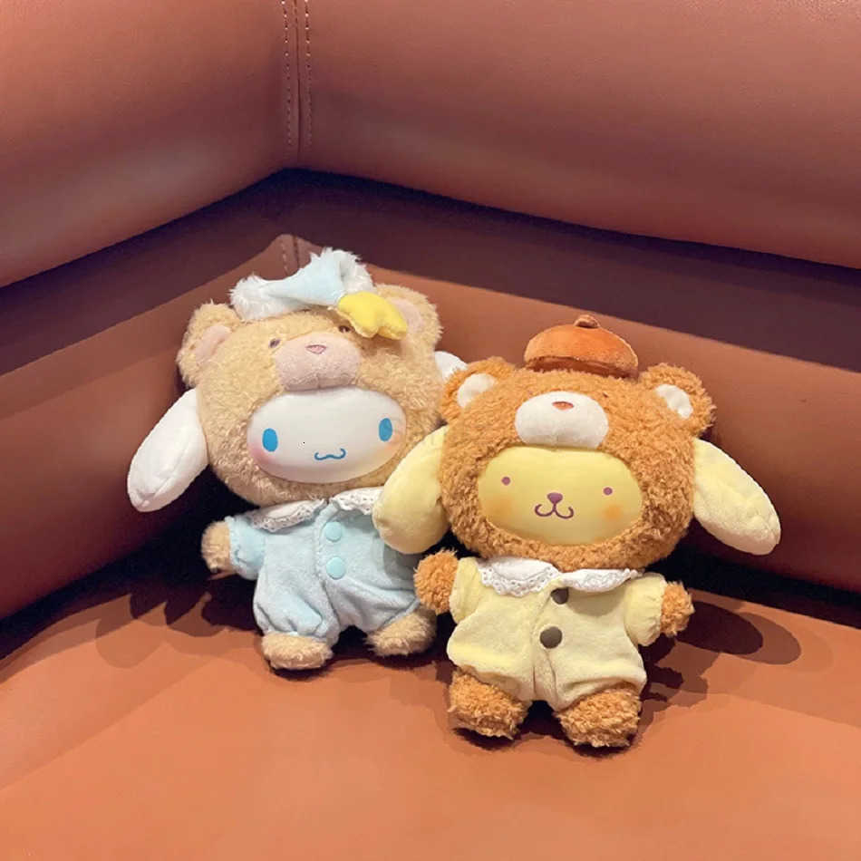 Sanrio 6Pcs Vinyl Plush Doll Anime Latte Baby Series Blind Box Cute Plush Keychain Decorative Pendant for Girl Surprise Gift Toy H251217