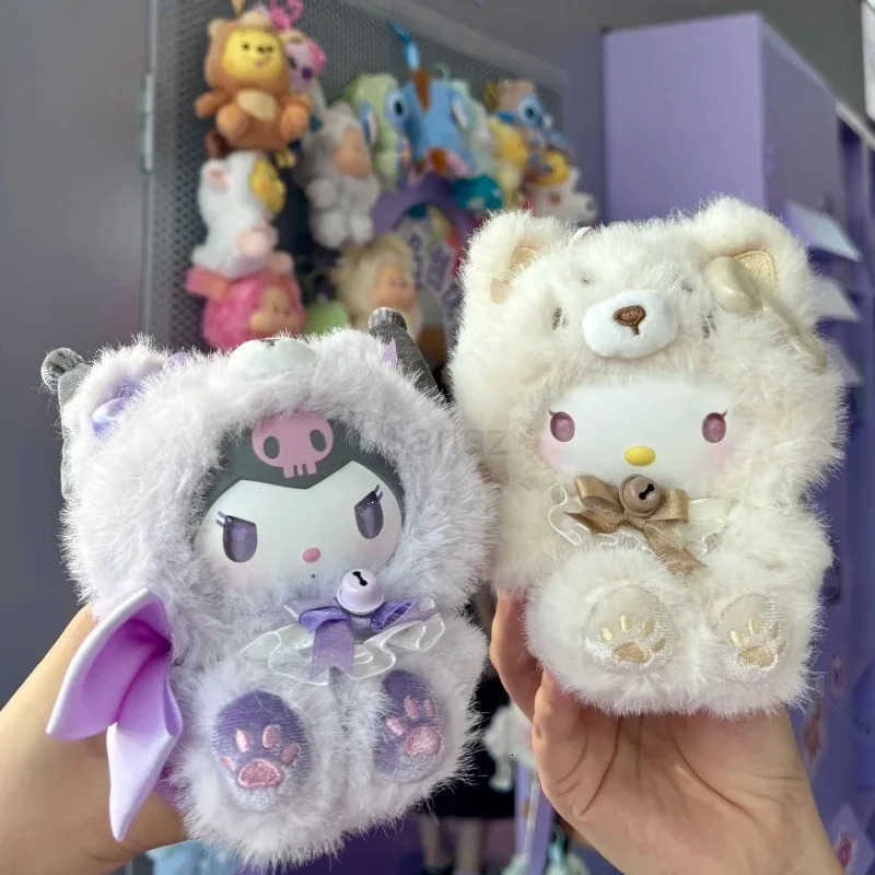 Sanrio Genine Name Creation Island Fox Plush Vinyl Series Kawaii Kuromi My Melody Hello Kitty Blind Box Cute Doll Pendant Gift H251217