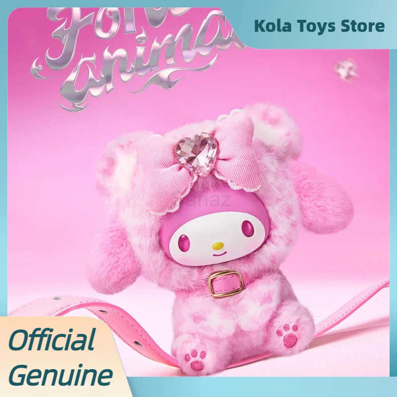 Sanrio Genuine Fores Animals Series Blind Box Kawai Vinyl Plush Pendant Figure Doll Kuromi My Melody Mystery Box Toys Girl Gift H251217